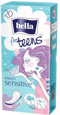 Bella Ежедневные прокладки Bella For Teens Sensitive экстратонкие, 20 шт