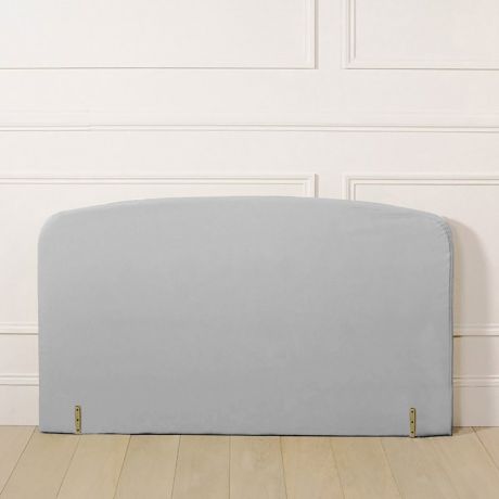 Чехол LaRedoute На кроватное изголовье из поликотона округлой формы 160 x 85 см серый