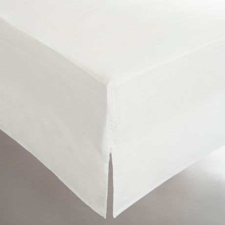 Чехол LaRedoute Для кровати из стираного льна Lino 90 x 190 см белый