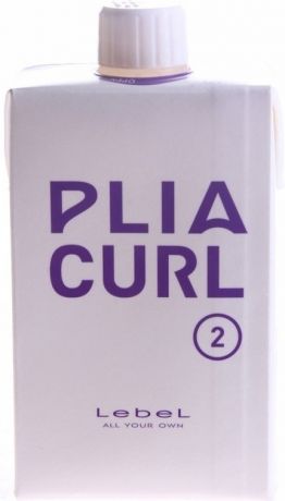 Lebel Cosmetics Лосьон Plia Curl 2 для Химической Завивки Волос Средней Жесткости. Шаг2, 400 мл