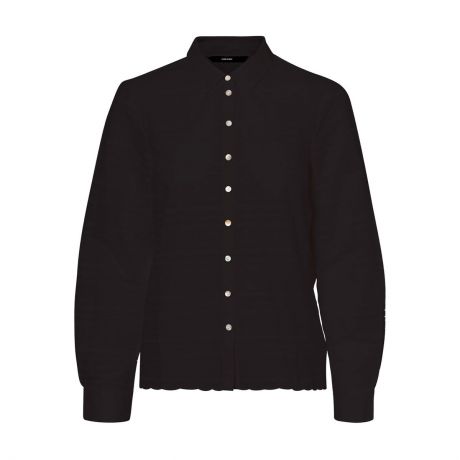 Блузка LaRedoute С вышивкой XS черный