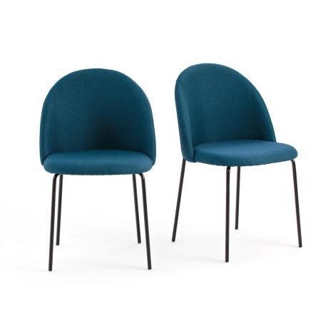 Комплект из 2 стульев NORDIE LaRedoute La Redoute единый размер синий