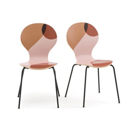 Комплект из 2 складных стульев LaRedoute С рисунком BONNA единый размер другие