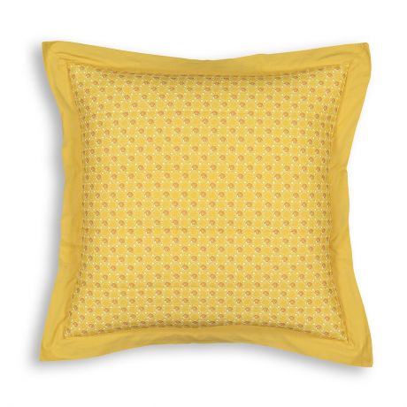 Чехол LaRedoute Для подушки стеганый с рисунком из 100 хлопка Tracy 65 x 65 см желтый