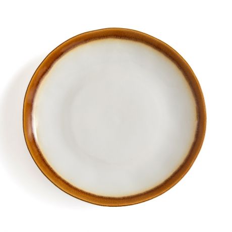 Комплект из 6 тарелок плоских LaRedoute Valado единый размер белый
