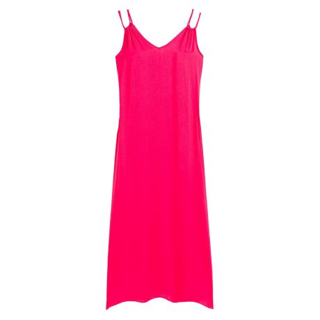 Платье LaRedoute Для загорания длинное тонкие бретели 38 (FR) - 44 (RUS) розовый