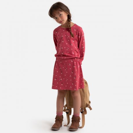 Платье LaRedoute С длинными рукавами и рисунком 3-12 лет 3 года - 94 см розовый