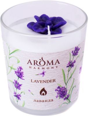 Aroma Harmony Свеча ароматическая Aroma Harmony Лаванда, 160 гр