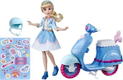 Disney Princess Игровой набор с куклой Disney Princess Comfy Squad Золушка на скутере