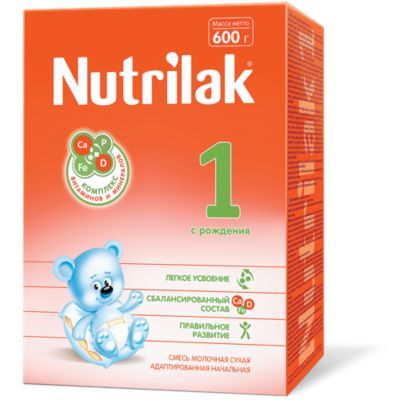 Nutrilak Молочная смесь Nutrilak 1, с 0 мес, 600 г