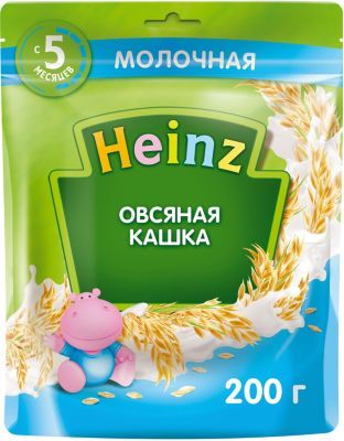 Heinz Каша Heinz молочная овсяная с Омега 3, с 5 мес
