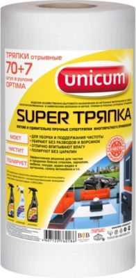 Unicum Тряпка Unicum Super, 70+7 листов в рулоне