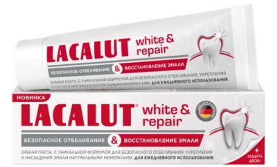 Lacalut Зубная паста Lacalut White & Repair , 75 мл