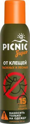 Picnic Аэрозоль от клещей на одежду Picnic Super, 150 мл