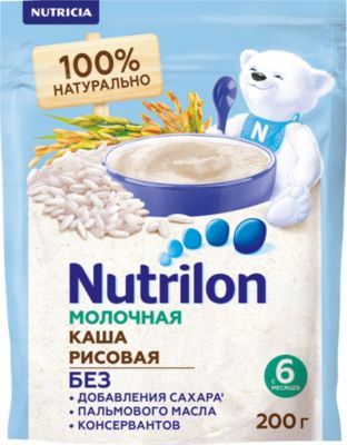 Nutrilon Молочная каша Nutrilon рисовая с 6 мес 200 г