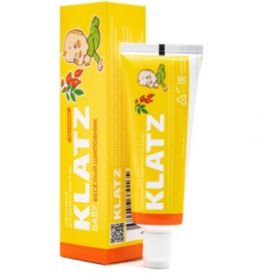 Klatz Зубная паста для детей Klatz Baby Весёлый шиповник, 48 мл