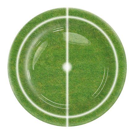 Тарелка десертная "Футбол" 19 см, зеленая 11 4 019 0088 Konitz