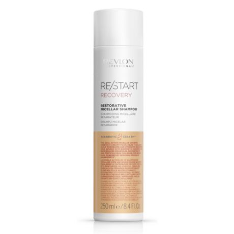 Revlon Professional ReStart Recovery Restorative Micellar Shampoo Мицеллярный шампунь для поврежденных волос, 250 мл (Revlon Professional, ReStart Recovery)