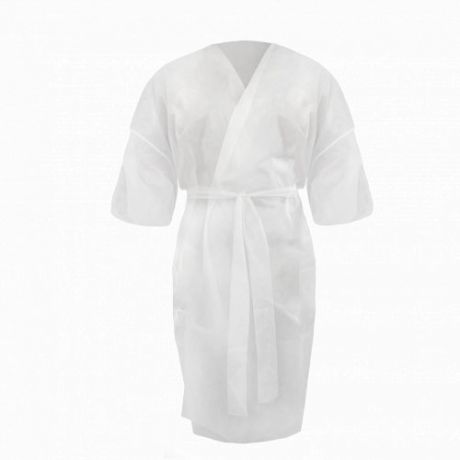 Чистовье Халат кимоно с рукавами SMS люкс белый 1 х 5 штук (Чистовье, Расходные материалы и одежда для процедур)