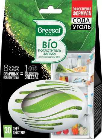 Breesal Био-поглотитель запаха для холодильника 1 шт (Breesal, Нейтрализация запаха Breesal Fresh)