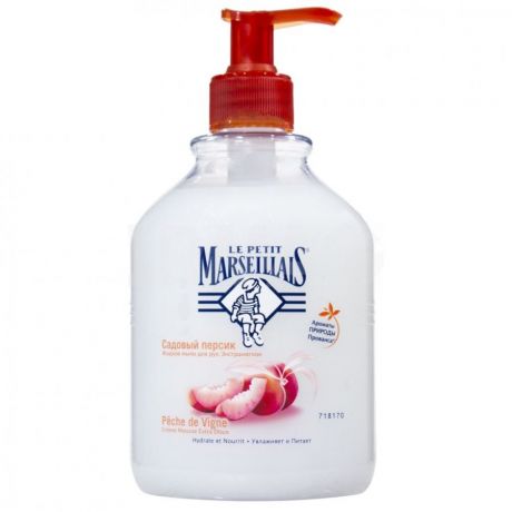 LE PETIT MARSEILLAIS Жидкое мыло для рук «Садовый персик» 500 мл (LE PETIT MARSEILLAIS, Для тела)