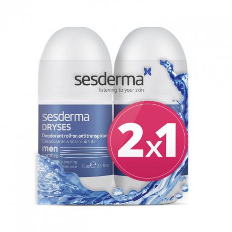 Sesderma Промонабор Dryses Дезодорант-антиперспирант для мужчин, 75 мл + Дезодорант-антиперспирант для мужчин, 75 мл (Sesderma, Dryses)