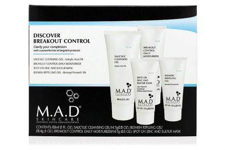 M.A.D. Дорожный набор препаратов для жирной, комбинированной и кожи с акне Acne Discovery Kit (M.A.D., Acne)