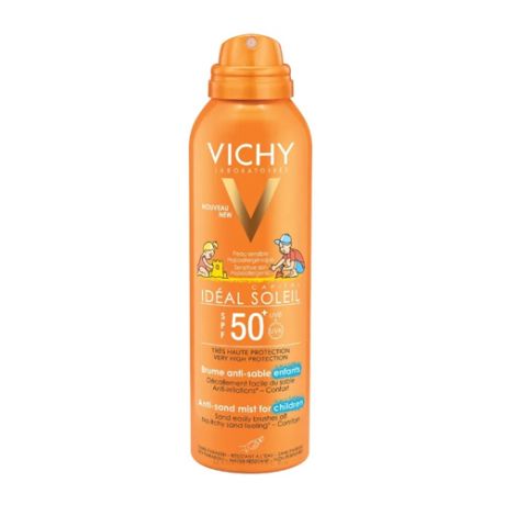Vichy Детский спрей-вуаль анти-песок SPF50+ для лица и тела 200 мл (Vichy, Capital Ideal Soleil)