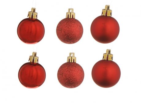 Набор шаров Christmas Goods 4-6cm 50шт Red Mix 81087G003