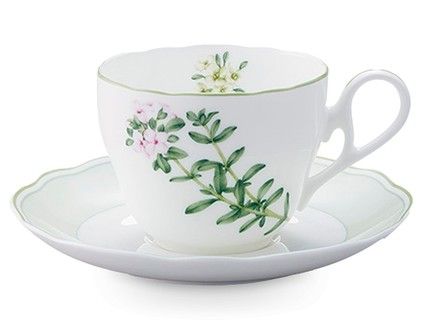 Чашка чайная с блюдцем "Английские травы" (250 мл) NOR4942-402/4942-403 Noritake