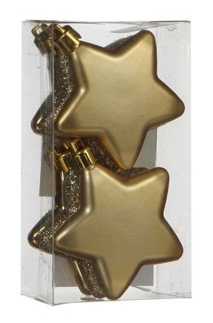 Набор декоративный Звезда, 6.5 см, золото, 6 шт. 83360 Triumph Nord