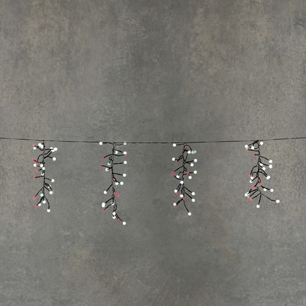 Гирлянда Гроздья ягод, мультиколор, 130 ламп, 8F, 6.2 м 84993 Luca lights