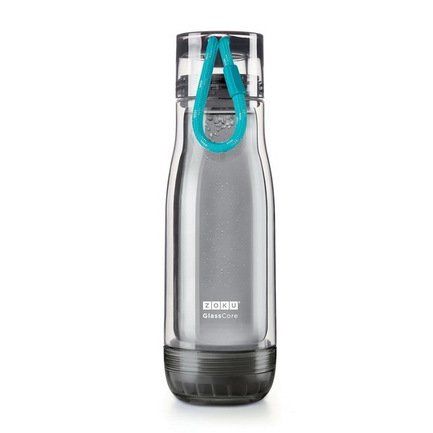 Бутылка Active Glass Core Bottle (480 мл), голубая ZK128-AC-TL Zoku