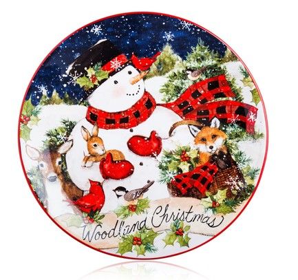 Тарелка закусочная "Магия Рождества. Снеговик", 23 см CER28301-3 Certified International Corp
