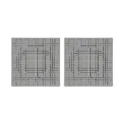 Набор квадратных блюд Square, 21х21 см, серый, 2 шт 101450 Nachtmann