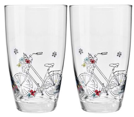 Набор стаканов для воды Велосипед (450 мл), 2 шт KRO-F688269045014170 Krosno