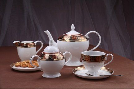 Чайный сервиз "Дерби" на 6 персон, 15 пр., арт.126r 00000063160 Royal Aurel