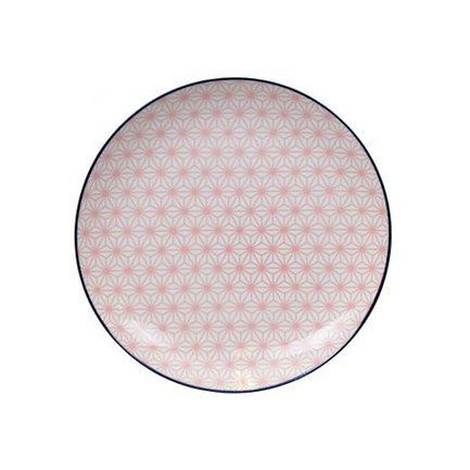Тарелка Tokyo Design Star/Wave, розовая, 25.7x3 см 8658 Tokyo Design