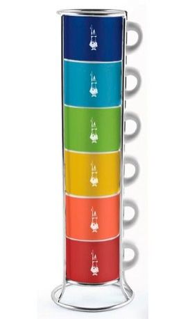 Набор чашек для эспрессо Multicolor, 6 шт. TAZZ110 Bialetti