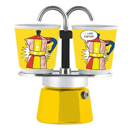 Гейзерная кофеварка Mini Express Lichtenstein (90 мл), на 2 чашки 0001405 Bialetti