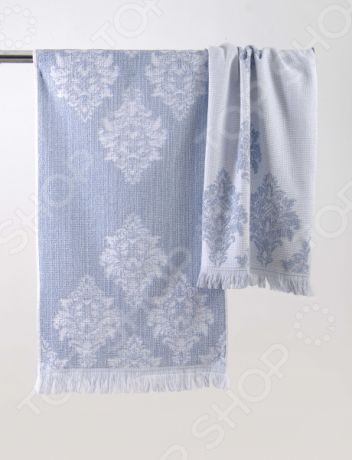 Полотенце махровое ТексДизайн «Версаль». Цвет: серый