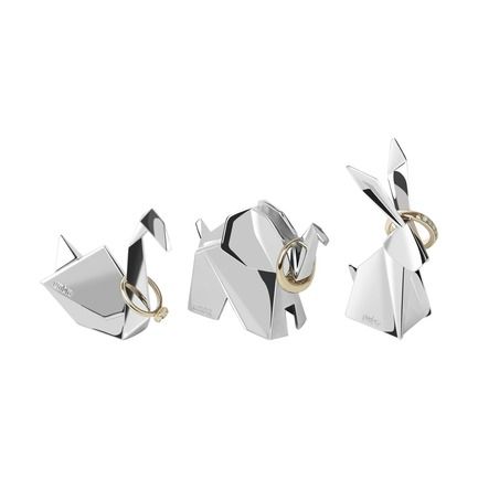 Подставки для колец Origami, 3 шт., хром 1010123-158 Umbra