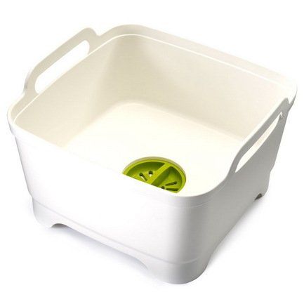 Контейнер для мытья посуды Wash&Drain, 31х30х20 см, белый 85055 Joseph & Joseph
