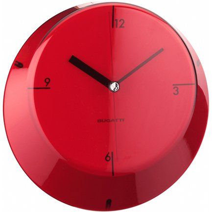 Настенные часы Glamour, 33 см, красные GL3U-02190 Casa Bugatti