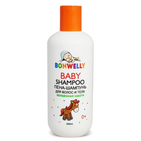 moDAmo Пена-шампунь для волос и тела Волшебная забота 300 мл (moDAmo, Bonwelly - для детей)