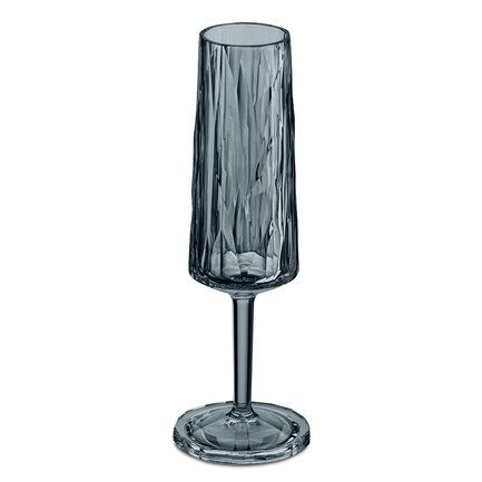 Бокал для шампанского Superglas Club No. 5 (100 мл), серый 3400540 Koziol
