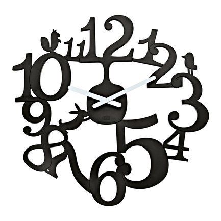 Часы настенные Pi:p, 45.5 см, черные 2327526 Koziol