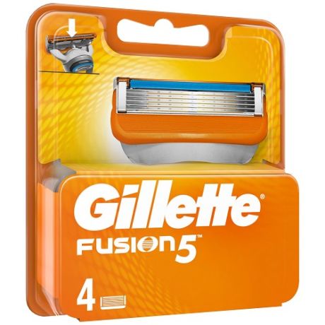 Gillette Fusion кассеты сменные N4 1 шт (Gillette, Бритвы и лезвия)