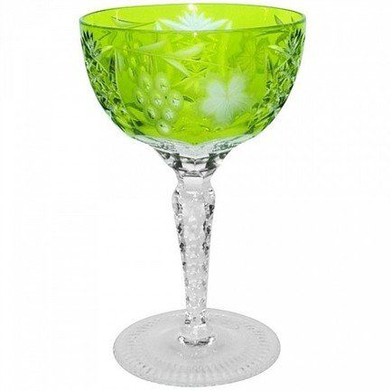Фужер для шампанского Grape (210 мл), светло-зеленый 1/reseda/64576/51380/48359 Ajka Crystal