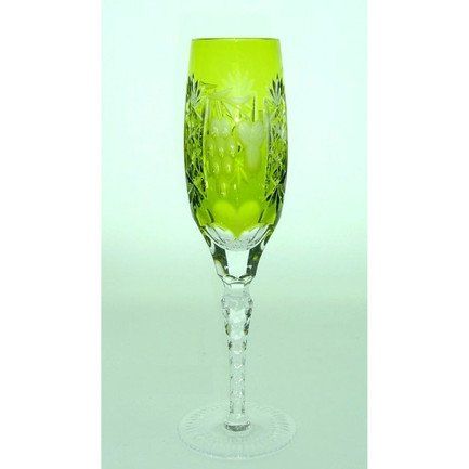 Фужер для шампанского Grape (180 мл), светло-зеленый 1/reseda/64582/51380/48359 Ajka Crystal